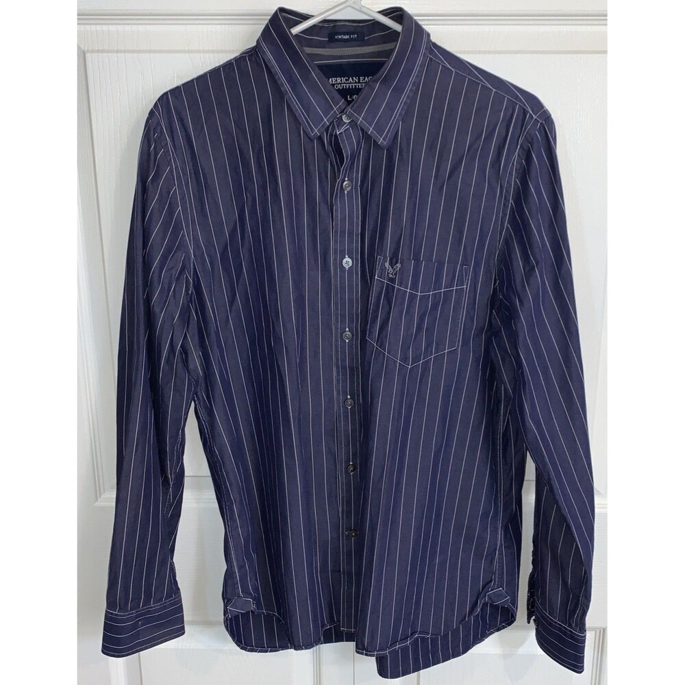 American Eagle Outfitters Button Down Shirt Mens L Premium Vintage Fit